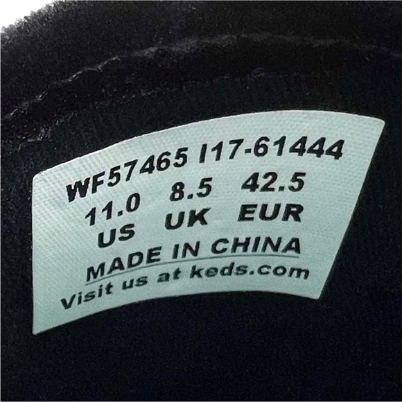 Keds Sneakers Blue Velvet Triple Decker Platform Slip-on Women’s Size 11 New - Picture 7 of 9